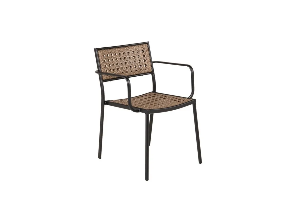 4er Set - Gartenstuhl Marave aus Rattan inkl. Kissen
