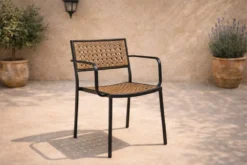 4er Set - Gartenstuhl Marave aus Rattan inkl. Kissen