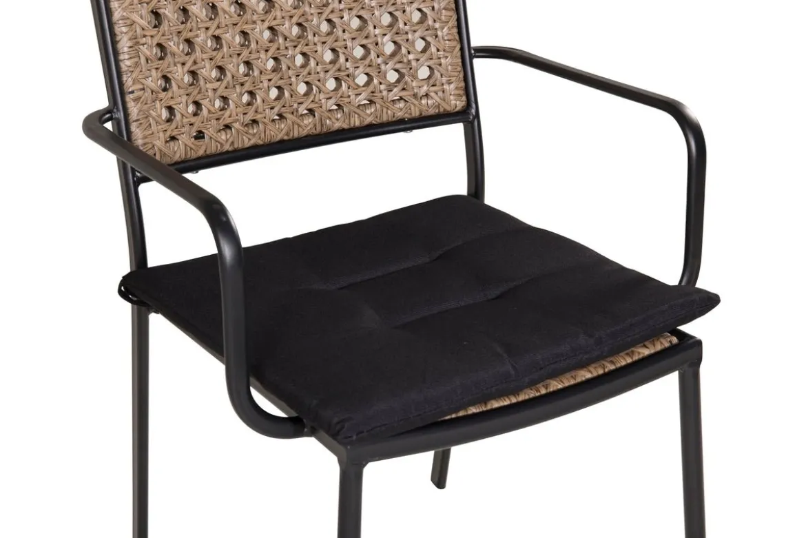 4er Set - Gartenstuhl Marave aus Rattan inkl. Kissen