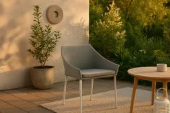 2er Set - Gartenstuhl Sophia aus Aluminium/Polyester