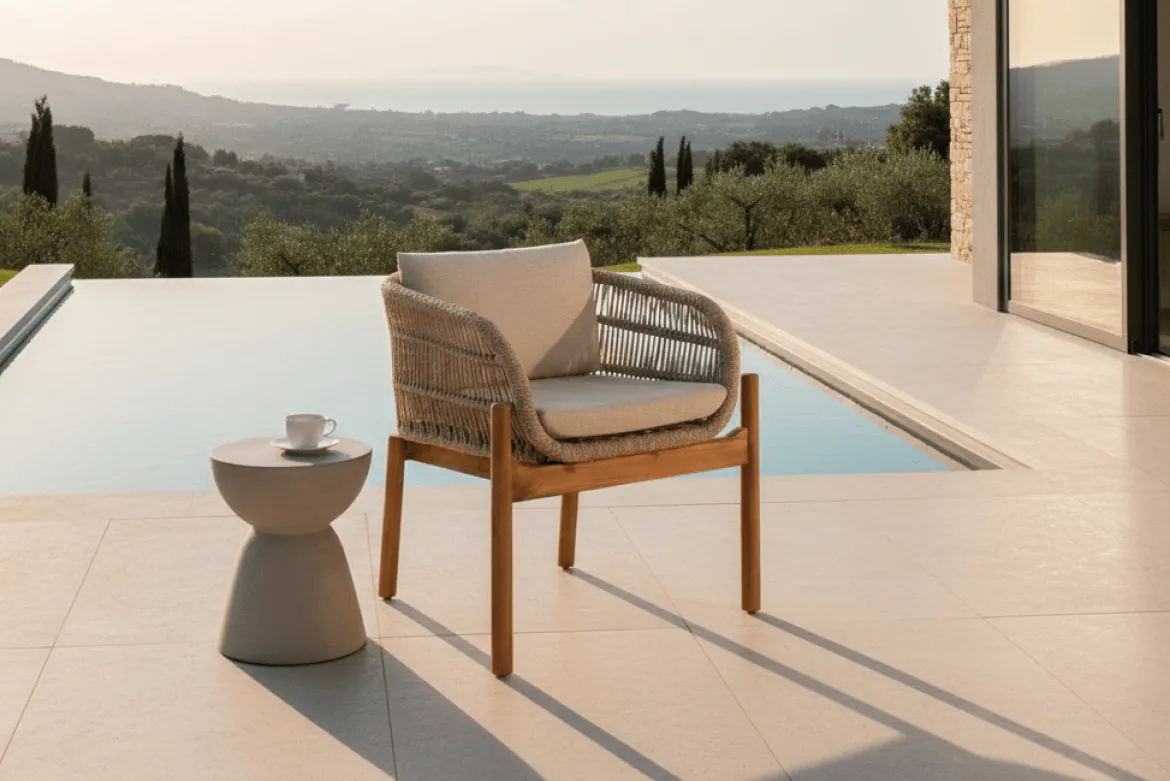 2er Set - Gartenstuhl Sorrento aus Akazienholz