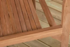 2er Set Gartenstuhl Tansania - aus massivem, poliertem Teakholz