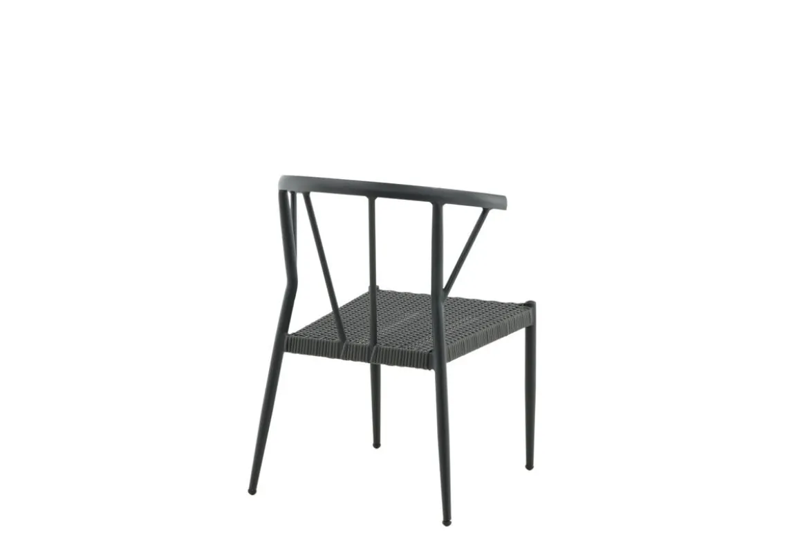 6er Set - Gartenstuhl Tina aus Rattan/Aluminium