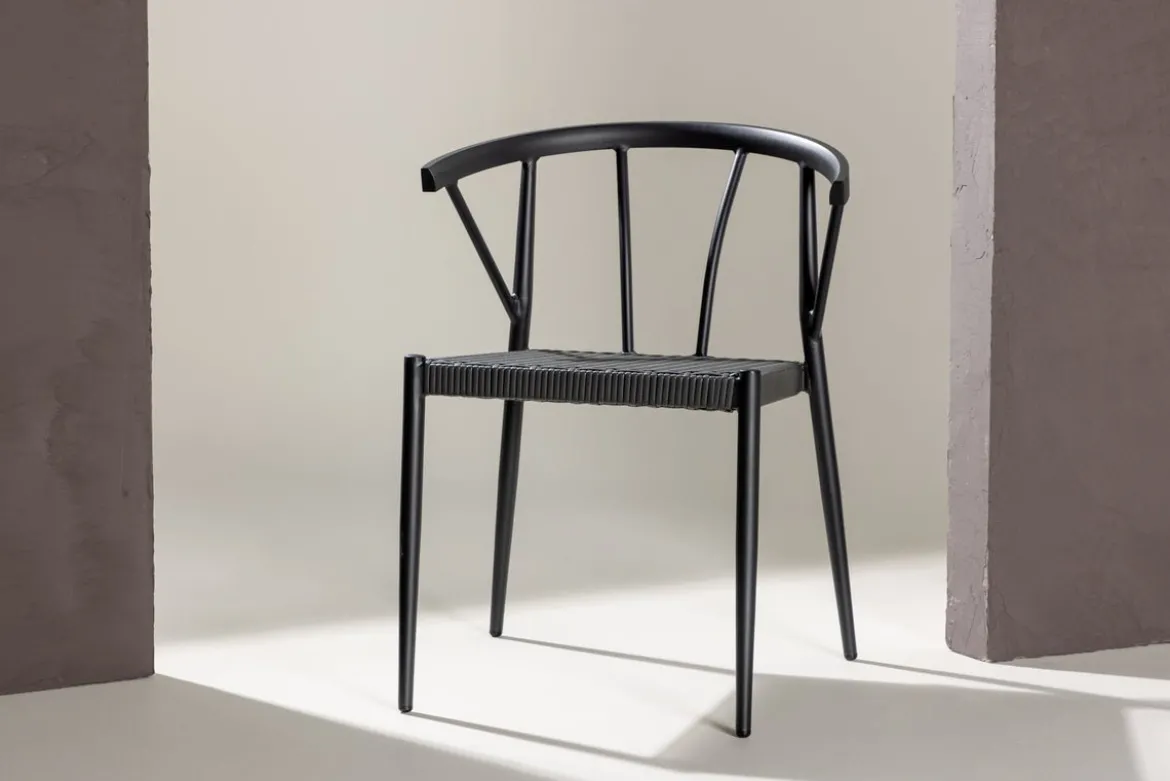 6er Set - Gartenstuhl Tina aus Rattan/Aluminium
