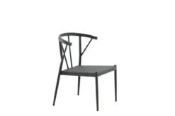 6er Set - Gartenstuhl Tina aus Rattan/Aluminium