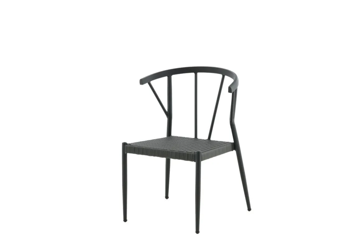 6er Set - Gartenstuhl Tina aus Rattan/Aluminium