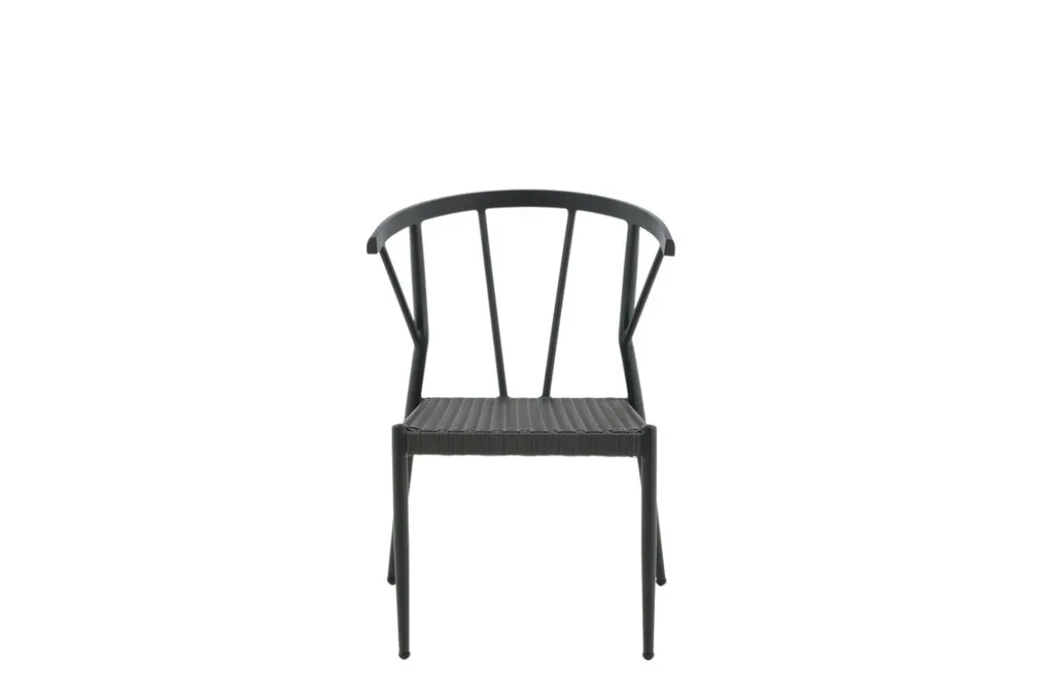 6er Set - Gartenstuhl Tina aus Rattan/Aluminium