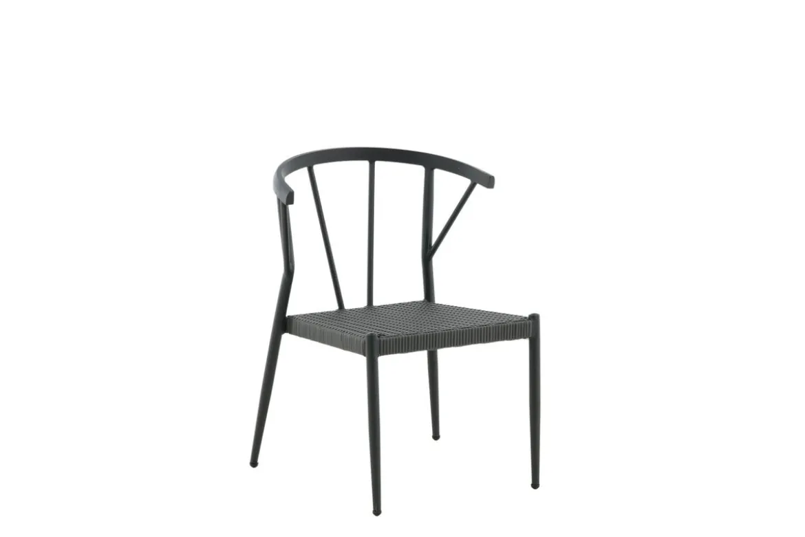6er Set - Gartenstuhl Tina aus Rattan/Aluminium