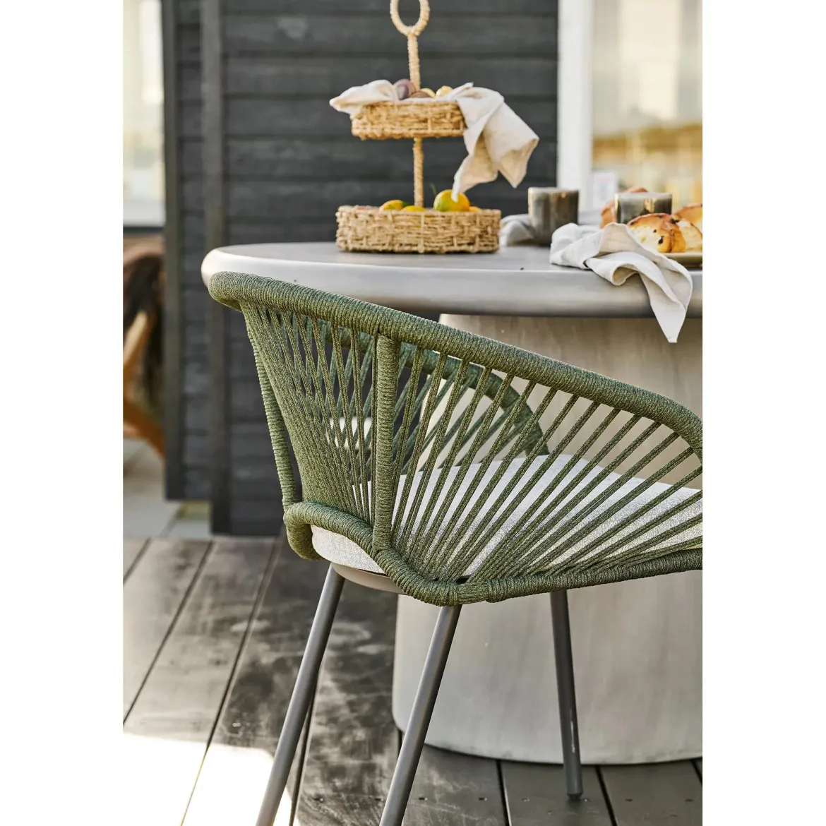 2er Set - Gartenstuhl Veleno in Beige oder Grün