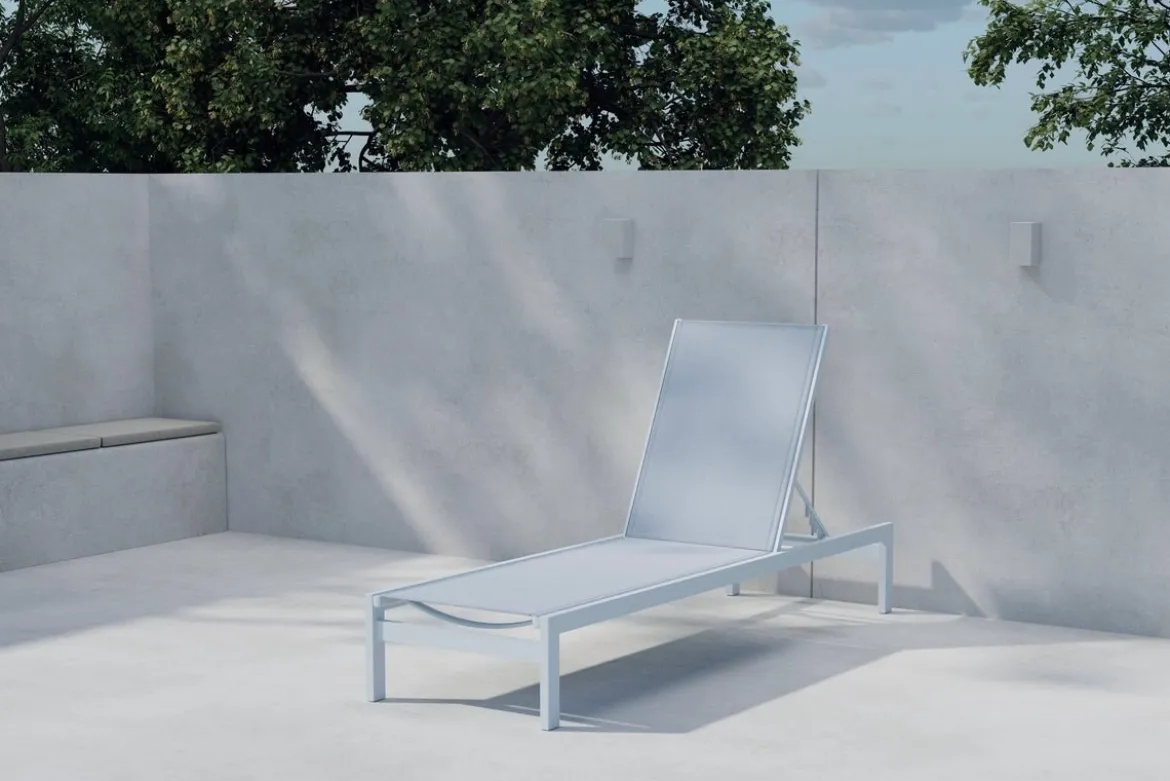 2er Set - Sonnenliegen "Arvella" aus Aluminium & Textilgewebe in 2 Farben