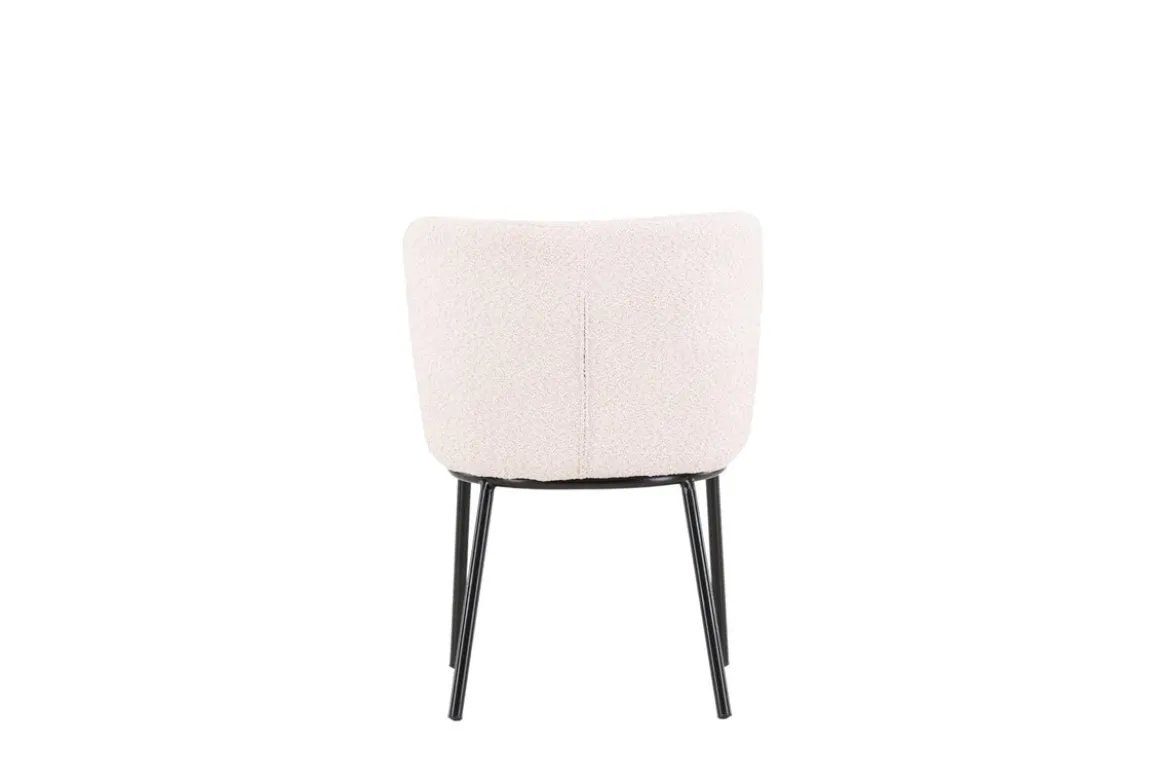 2er Set - Stuhl Antonia mit weicher Bouclé-Sitzfläche