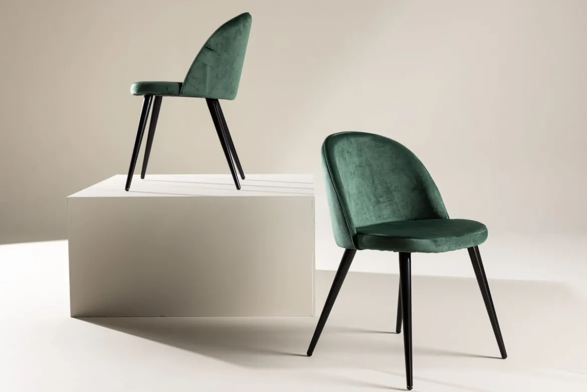 2er Set - Stuhl Brothers in Schwarz oder Grün