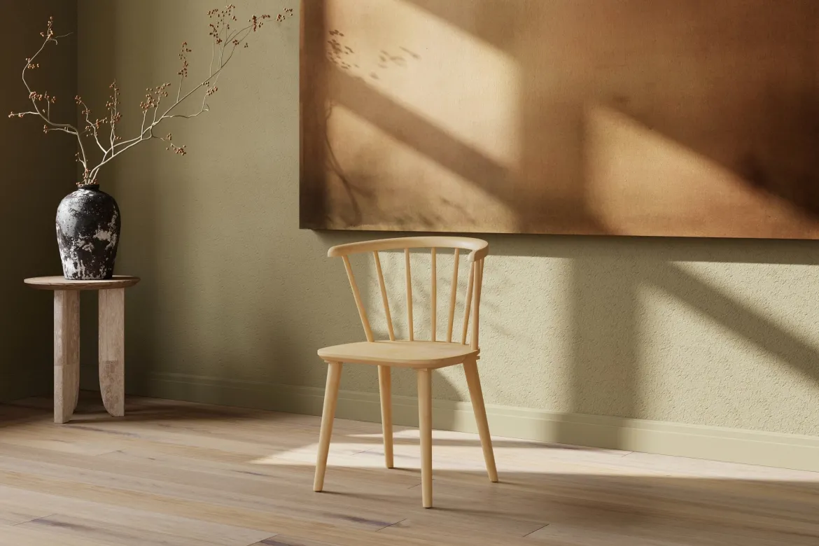 2er Set - Stuhl Ivara aus Gummibaumholz
