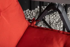 6er Set - Stuhlkissen Philly aus Polyester in Grau, Rot