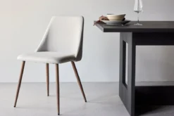 2er Set - Stuhl Liora aus weichem Polyestersamt