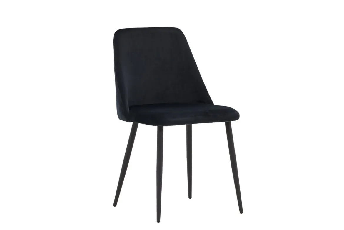 2er Set - Stuhl Liora aus weichem Polyestersamt