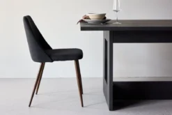 2er Set - Stuhl Liora aus weichem Polyestersamt