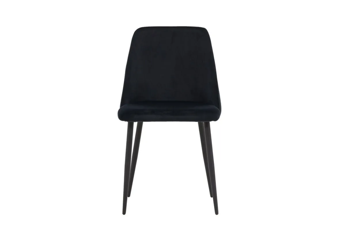 2er Set - Stuhl Liora aus weichem Polyestersamt