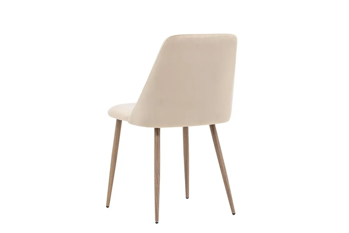 2er Set - Stuhl Liora aus weichem Polyestersamt