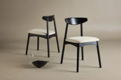 2er Set - Stuhl Malte aus lackiertem Eichenholz