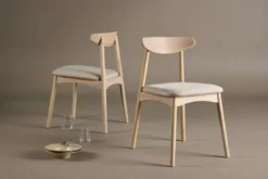 2er Set - Stuhl Malte aus lackiertem Eichenholz
