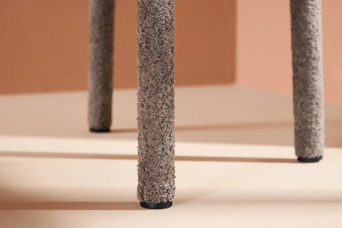 2er Set - Stuhl Marie mit Bouclé-Bezug