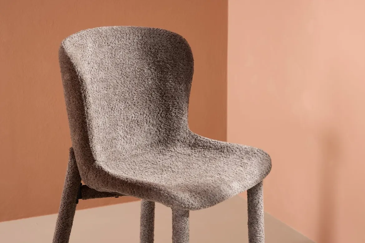 2er Set - Stuhl Marie mit Bouclé-Bezug
