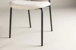2er Set - Stuhl Opal mit beigen Leinenbezug