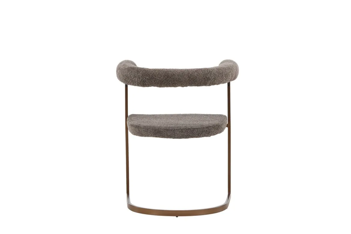 2er Set - Stuhl Paje mit gauem Bouclébezug