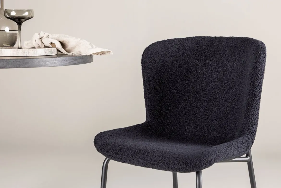 2er Set - Stuhl Parisienne mit weichem Bouclé