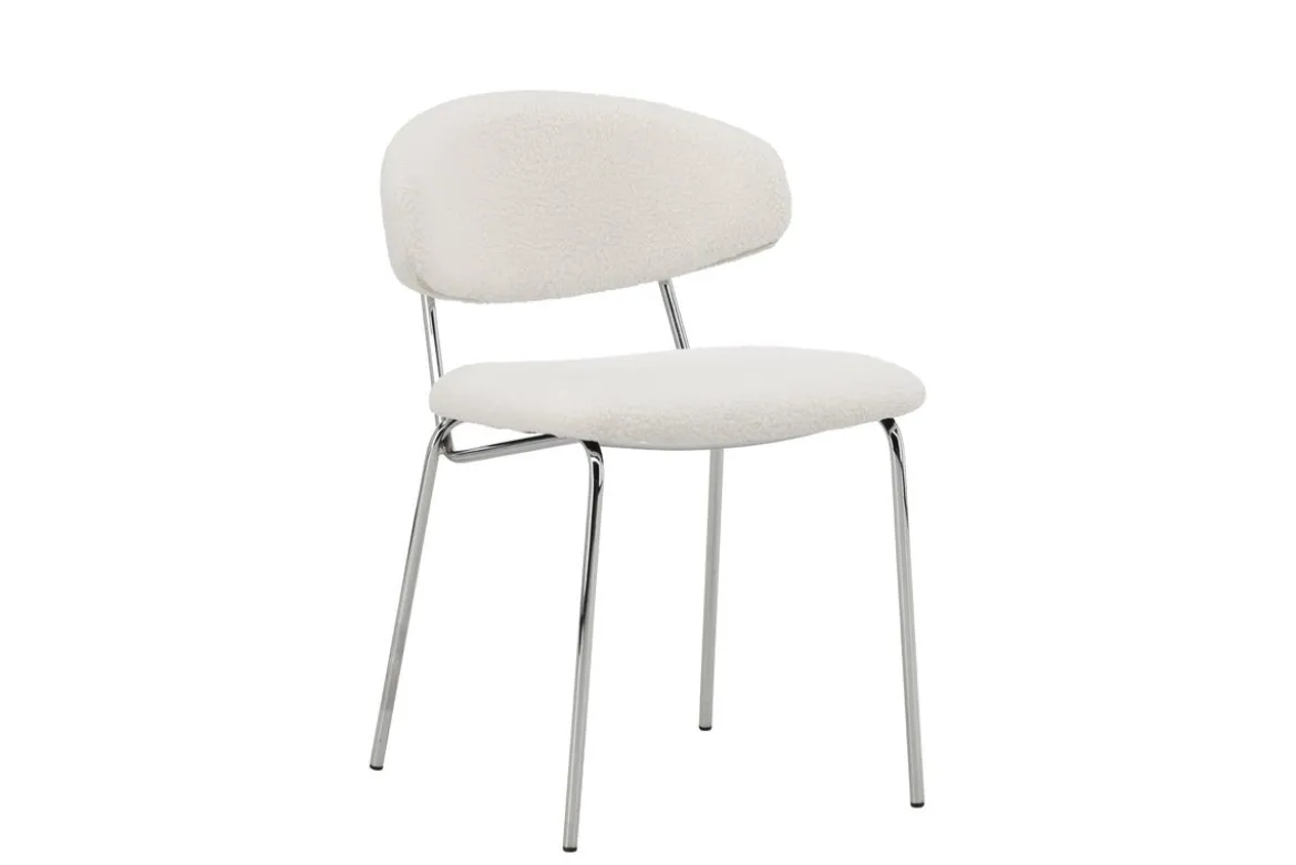 2er Set - Stuhl Seville mit Bouclé-Bezug für Wärme und Struktur
