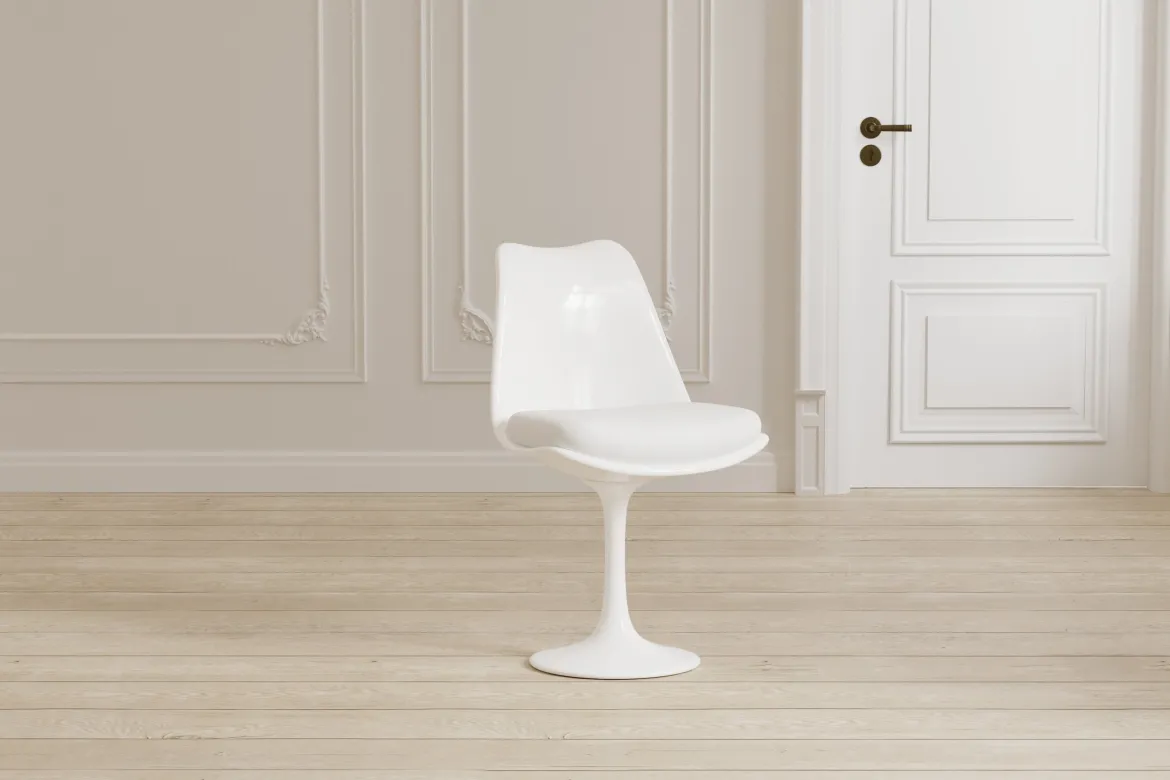 2er Set - Stuhl Xavion mit weißer Sitzschale