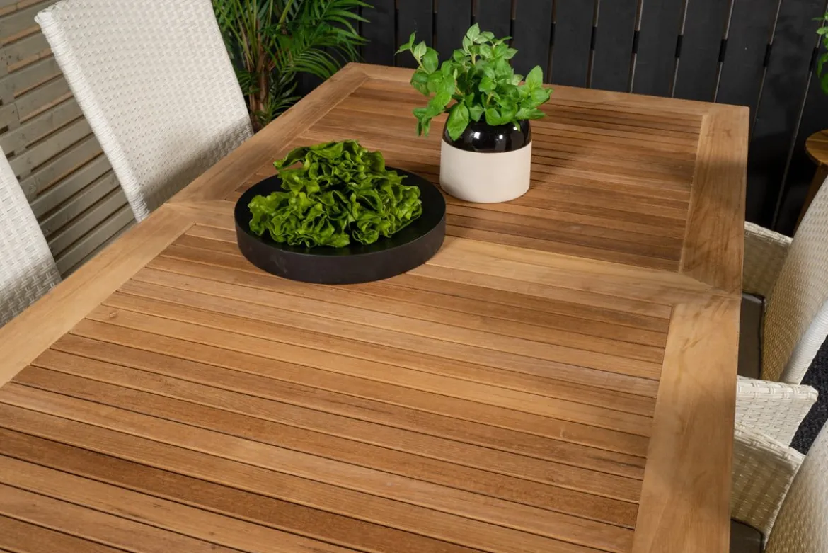 2er Set - Venezia Gartenstuhl in Rattanoptik in Schwarz, Weiß oder Naturoptik