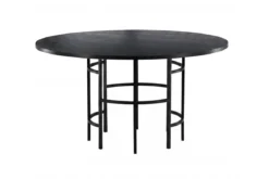 Esstisch Amaya - rundes Design im Industrial-Look