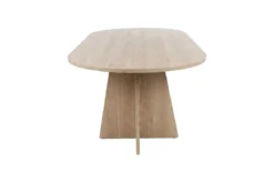 Esstisch Cazaro - ovales Design in Holzoptik