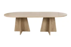 Esstisch Cazaro - ovales Design in Holzoptik