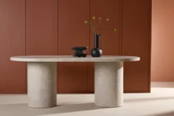 Esstisch Cielo - im schlichten Design mit einer eleganten Marmoroptik