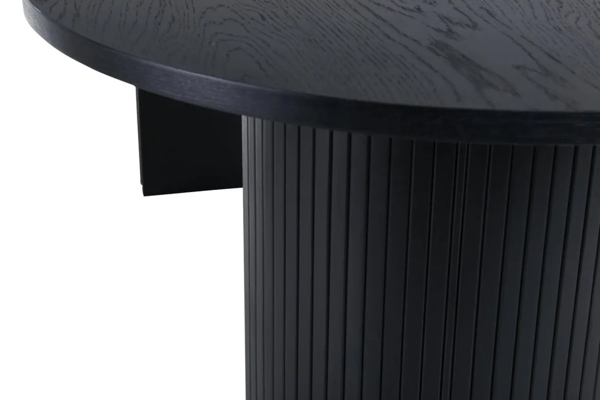 Esstisch Moani - mit robusten Gestell im gerippten Design