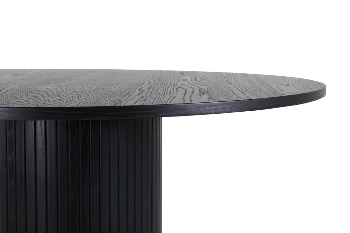 Esstisch Nuvani - mit robusten Gestell im gerippten Design