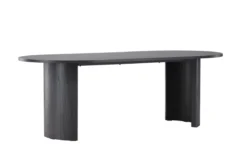 Esstisch Veyla - ein ovaler Esstisch in elegantem Schwarz