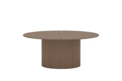 Esstisch Welora - Beige in rundem Design