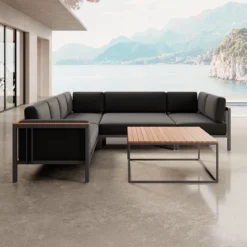 Euphoria – Ecklounge & Tisch aus Aluminium | Aevora™ Kollektion