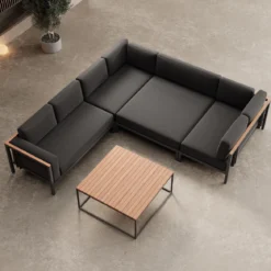 Euphoria – Ecklounge & Tisch aus Aluminium | Aevora™ Kollektion