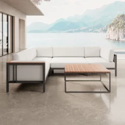 Euphoria – Ecklounge & Tisch aus Aluminium | Aevora™ Kollektion