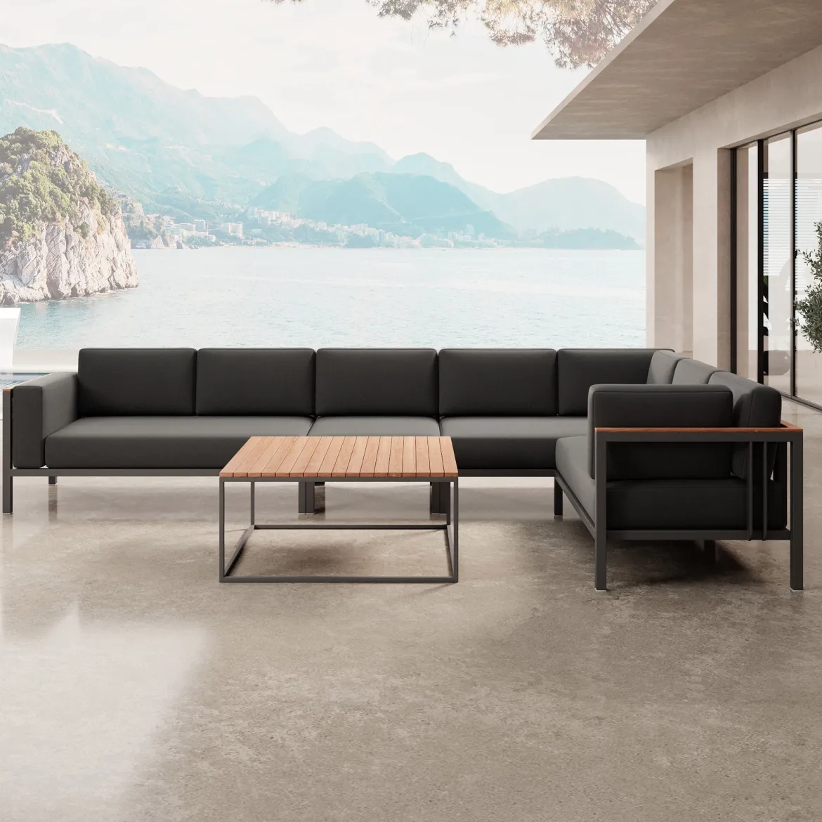 Euphoria – L-Maxilounge & Tisch aus Aluminium | Aevora™ Kollektion