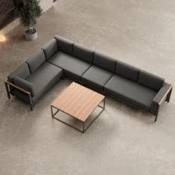 Euphoria – L-Maxilounge & Tisch aus Aluminium | Aevora™ Kollektion