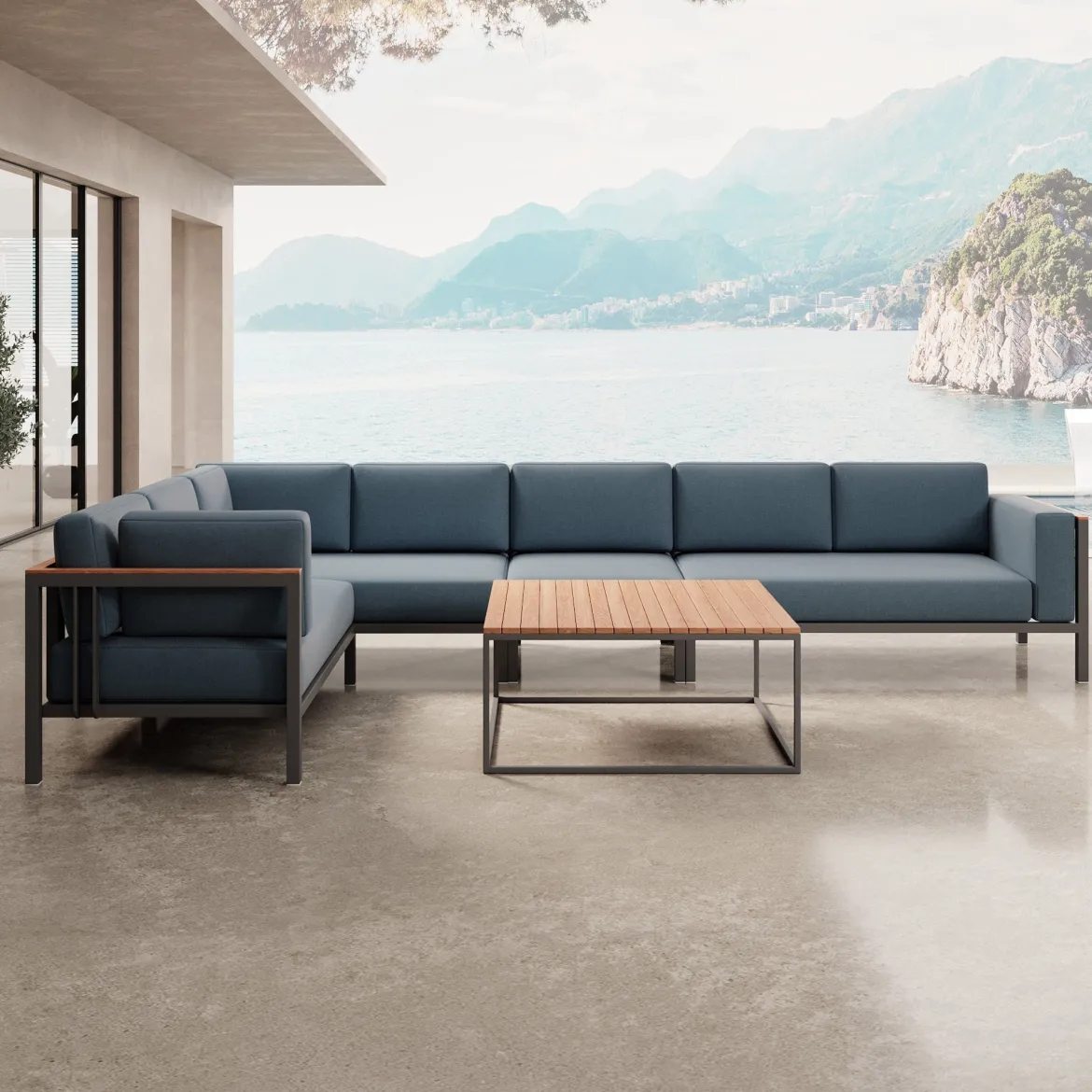 Euphoria – L-Maxilounge & Tisch aus Aluminium | Aevora™ Kollektion