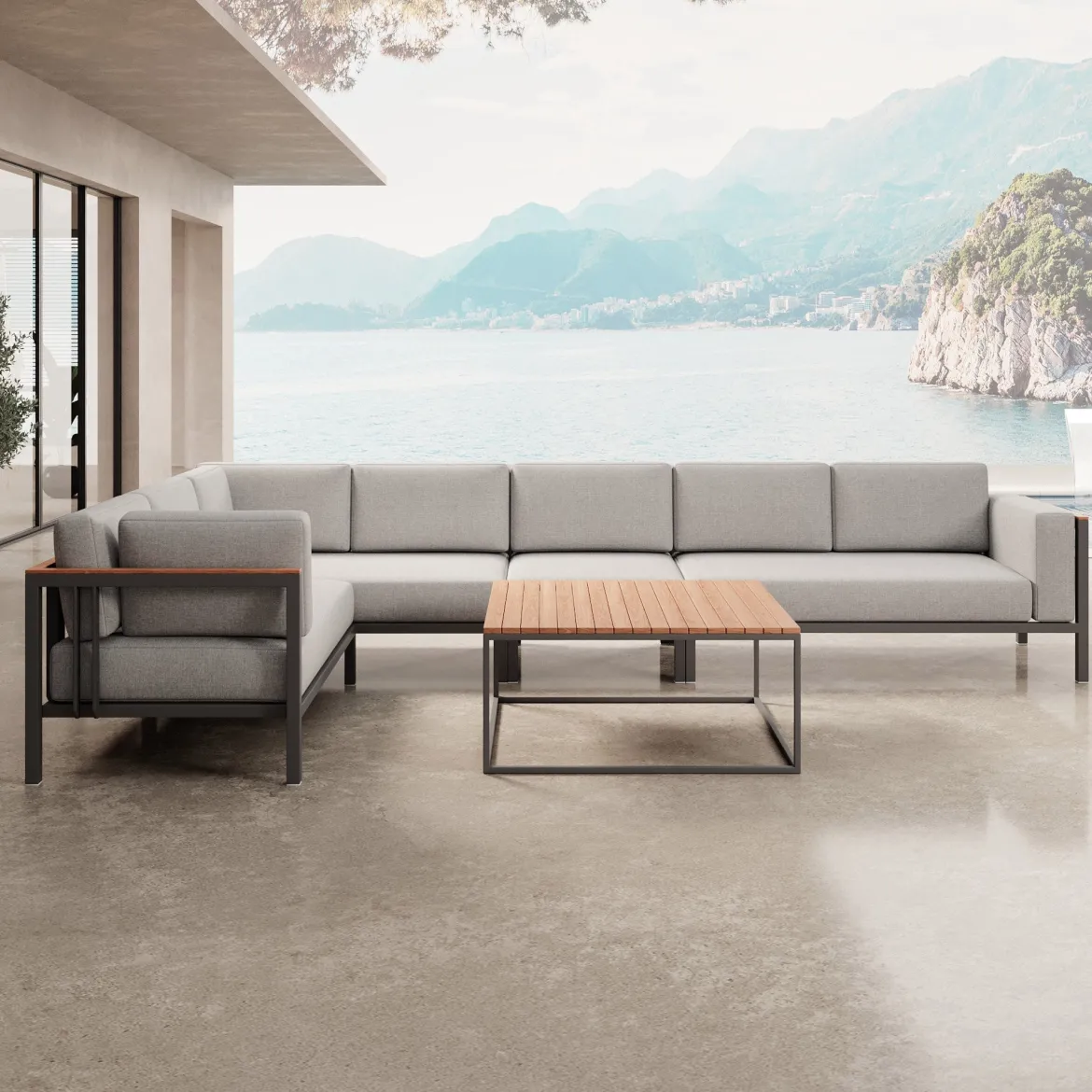 Euphoria – L-Maxilounge & Tisch aus Aluminium | Aevora™ Kollektion