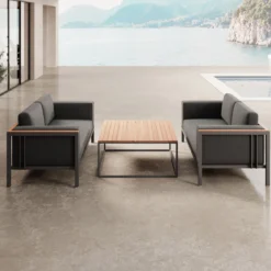 Euphoria – 2 Loungesofas & Tisch aus Aluminium | Aevora™ Kollektion
