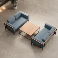 Euphoria – 2 Loungesofas & Tisch aus Aluminium | Aevora™ Kollektion